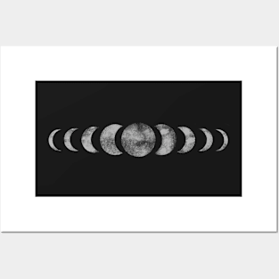 Moon phases Posters and Art